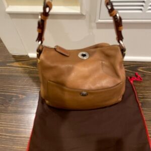 Coach Tan Leather Shoulder Bag